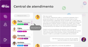 Avaliação de atendimento ao cliente gerado pelo ChatGPT. Imagem ilustrativa.